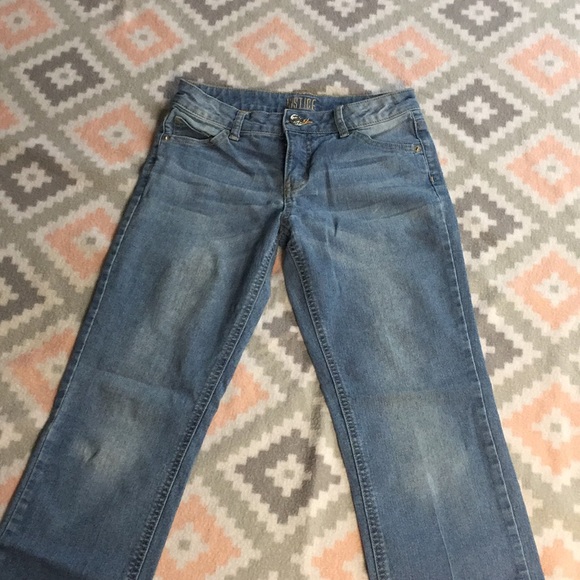 Justice Mid rise skinny jeans. Size 12 - Picture 3 of 6